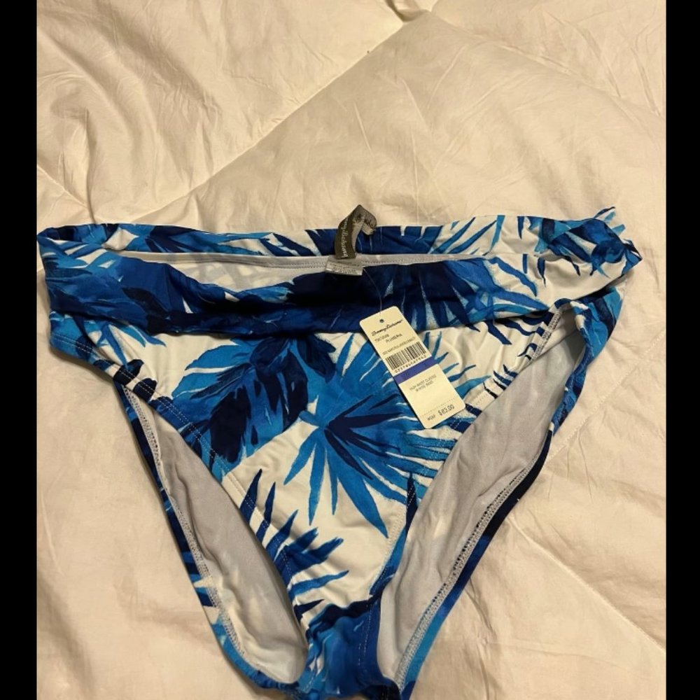 Tommy Bahama blue tropical print swimsuit bottom size XL